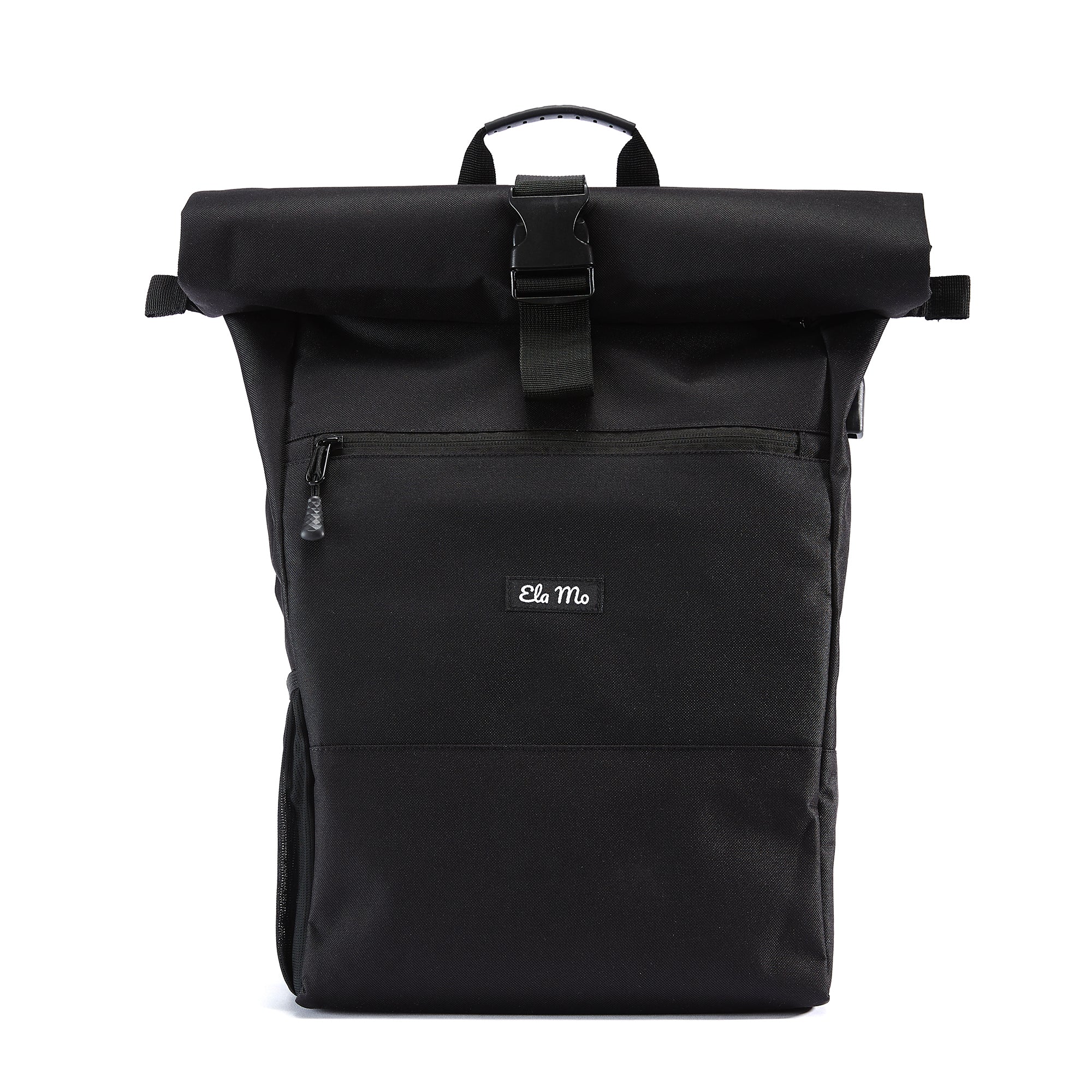 Rolltop Rucksack schwarz | Ela Mo™ 