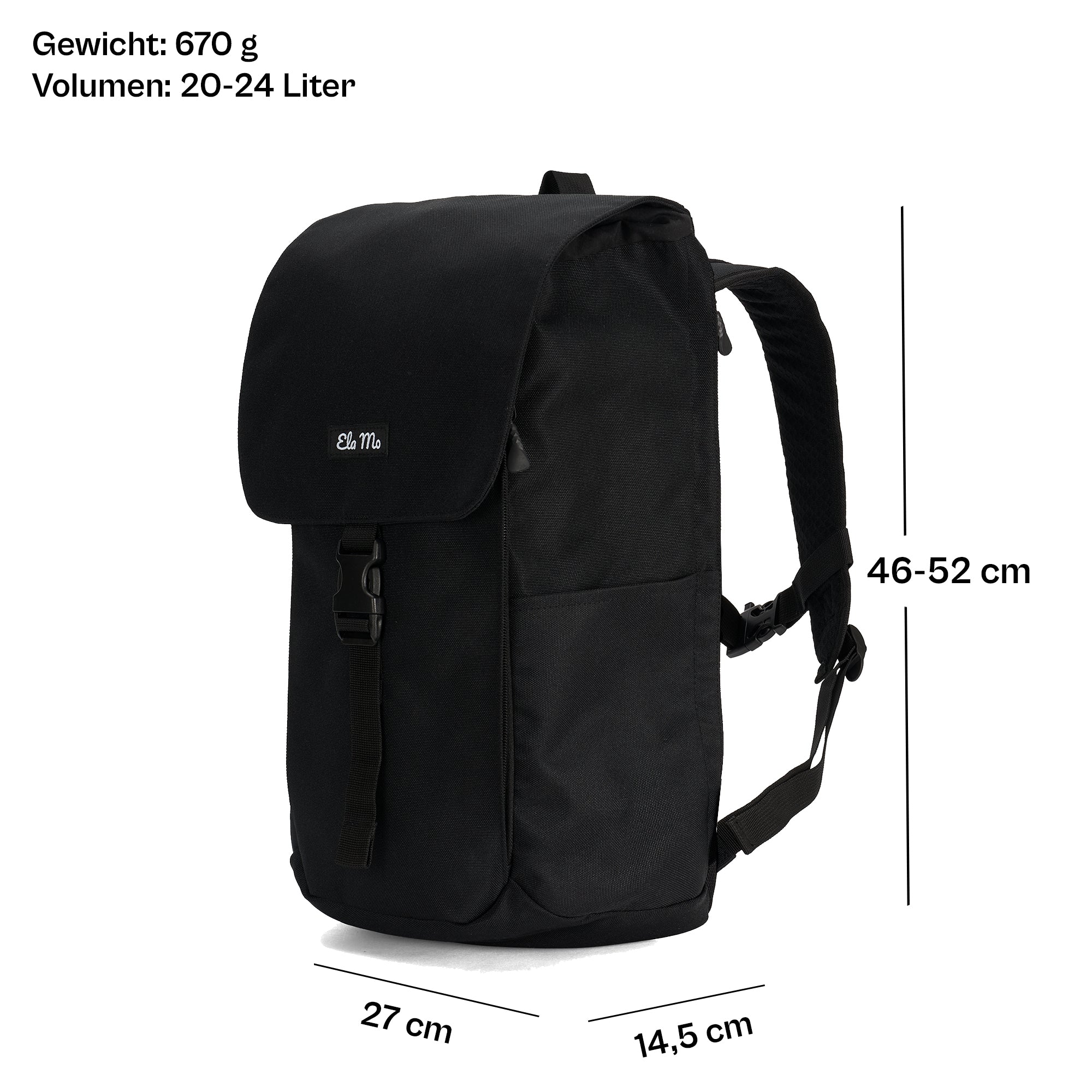 Ela Mo™ Everywhere Daypack | Black