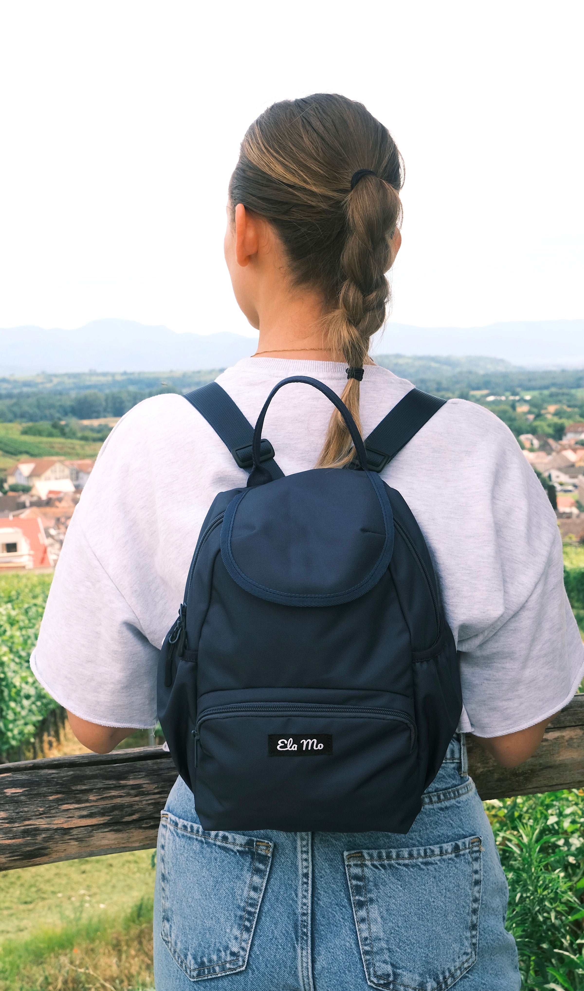 Ela Mo™ Mini Rucksack | Grey Blue