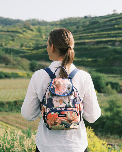 Ela Mo™ Mini Rucksack | Orange Lily