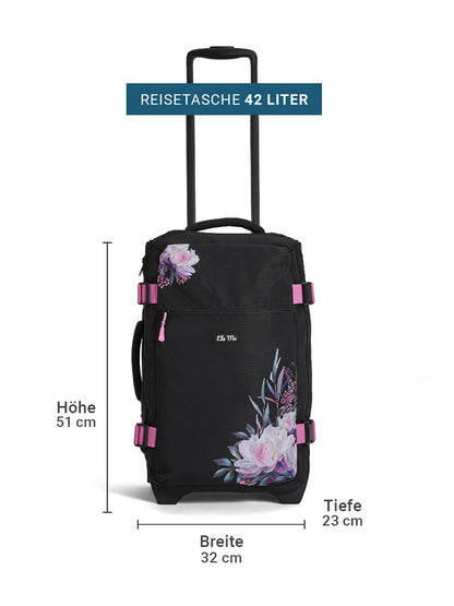 Ela Mo™ Reisetasche mit Rollen 42 Liter | Beauty in Darkness