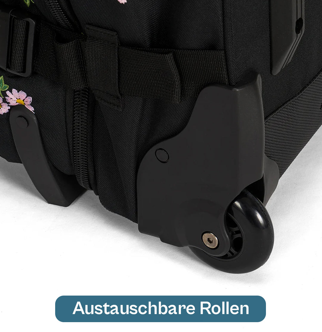 Ela Mo™ Reisetasche mit Rollen 42 Liter | Embroidery Edition Upsy Daisy