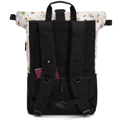 Ela Mo™ Rolltop Rucksack | Bed of Flowers