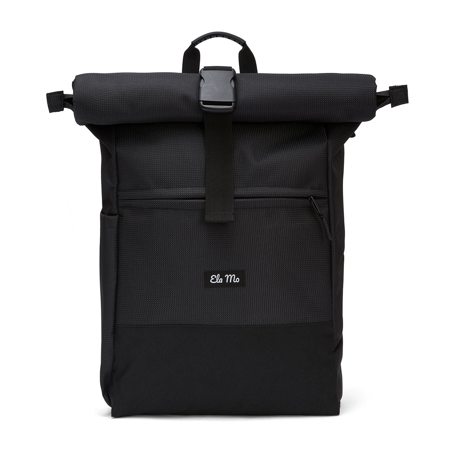 Ela Mo™ Rolltop Rucksack Black Reflective