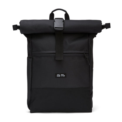 Ela Mo™ Rolltop Rucksack | Black Reflective