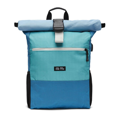 Ela Mo™ Rolltop Rucksack | Blue Lagoon