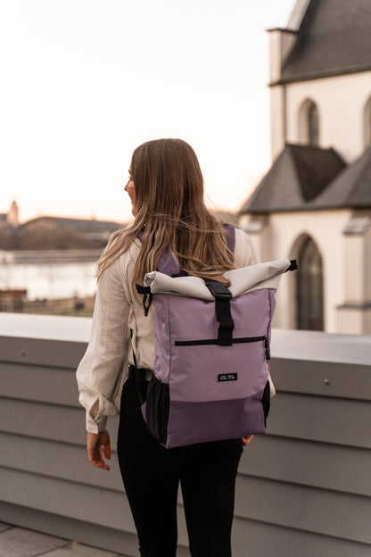 Ela Mo™ Rolltop Rucksack | Lavender