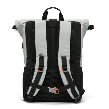 Ela Mo™ Rolltop Rucksack | Lightgrey Orange Pop