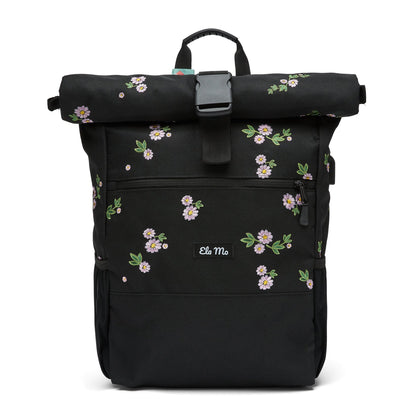 Ela Mo™ Rolltop Rucksack Limited Embroidery Edition Daisy 