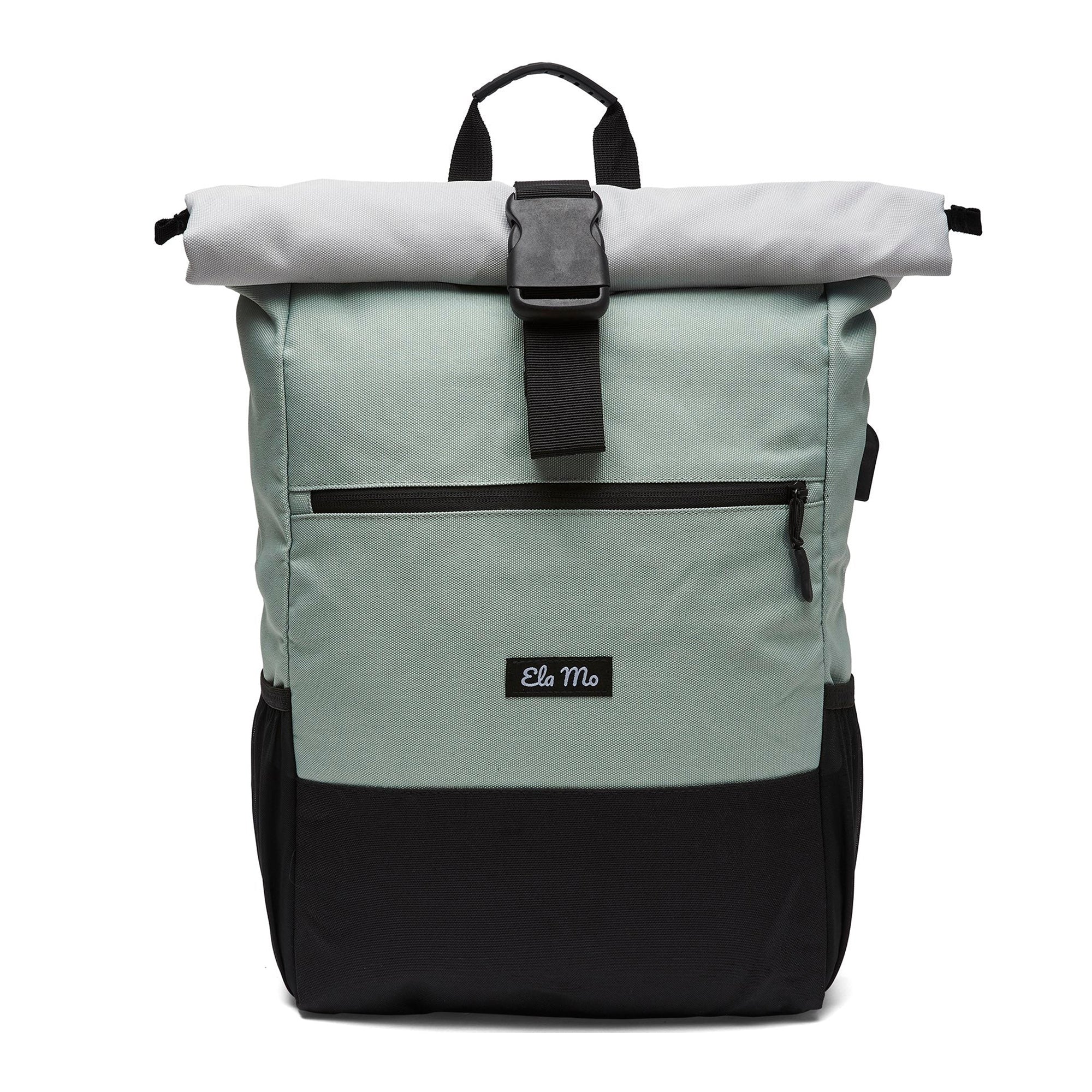 Ela Mo™ Rolltop Rucksack Mintgrey