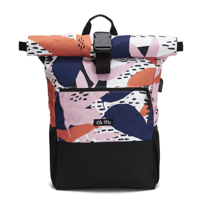 Ela Mo™ Rolltop Rucksack | Papercut Tulip