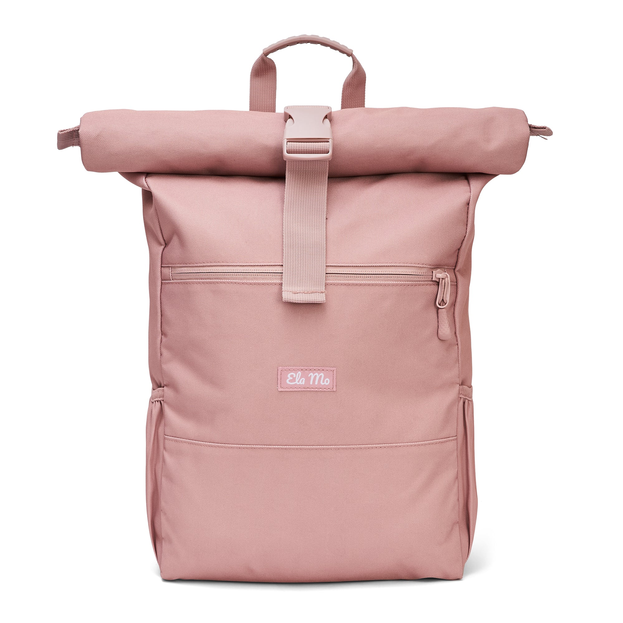 Ela Mo™ Rolltop Rucksack | Pastel Rose