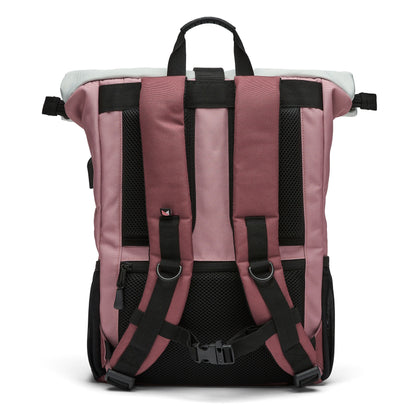 Ela Mo™ Rolltop Rucksack | Strawberry Ceam