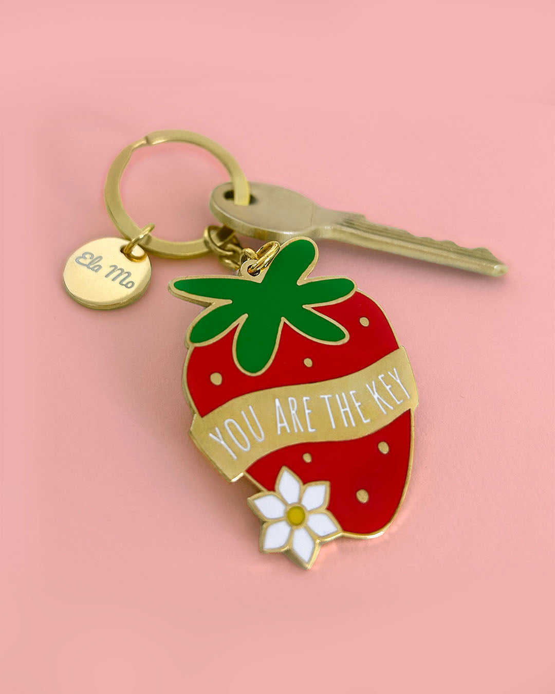 Ela Mo™ Schlüsselanhänger | Erdbeere