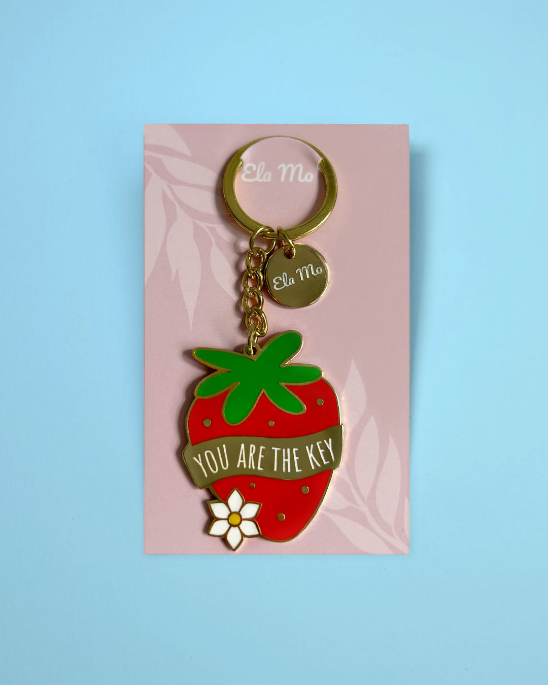 Ela Mo™ Schlüsselanhänger | Erdbeere