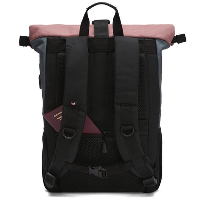 Ela Mo™ Rolltop Rucksack | Salmon