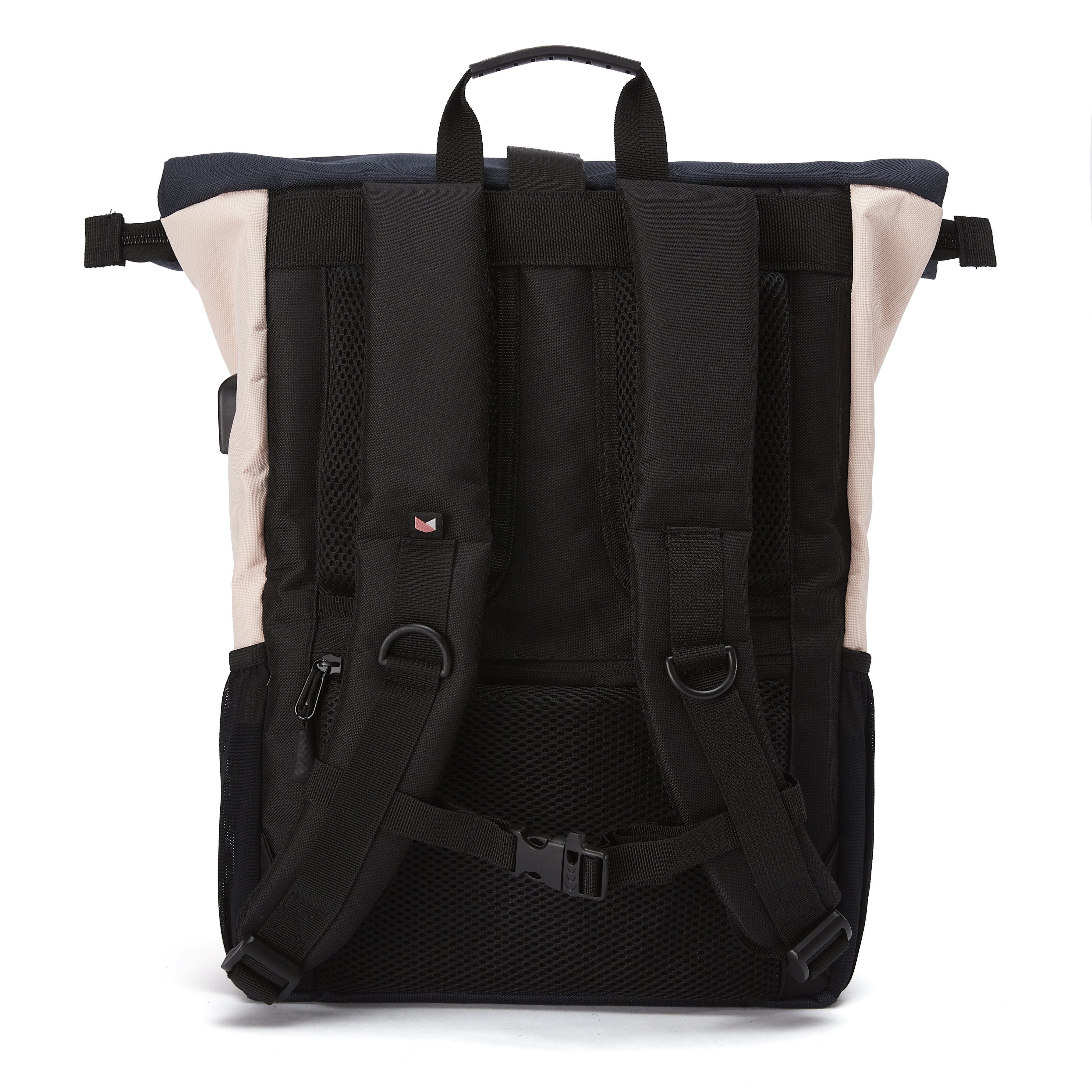 Ela Mo™ Rolltop Rucksack Pink & Blue Rückseite